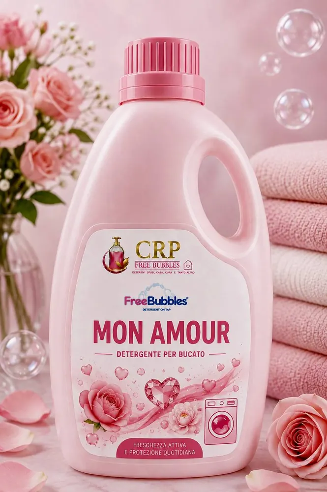 Flacone di Bucato Lavatrice Mon Amour della linea Free Bubbles