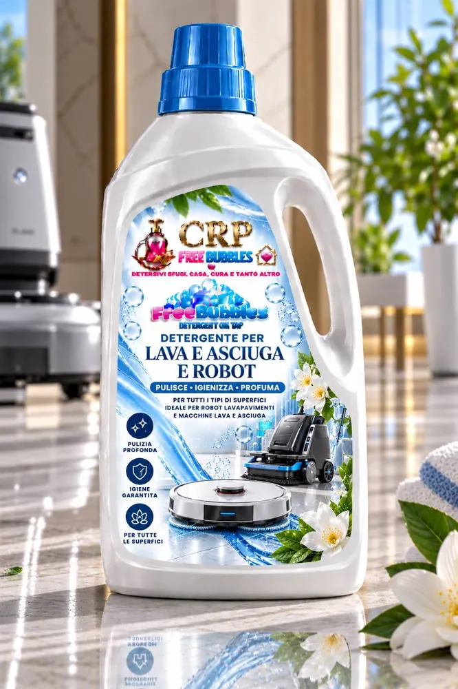 Flacone di Detergente per Lava Asciuga e Robot della linea Free Bubbles