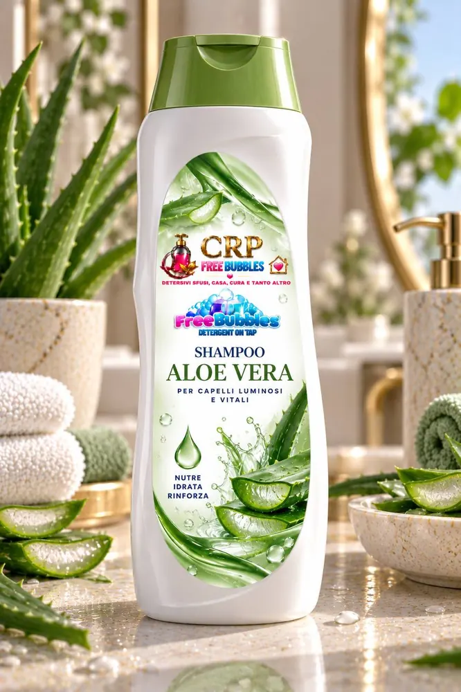 Flacone di Shampoo Aloe Vera della linea Free Bubbles