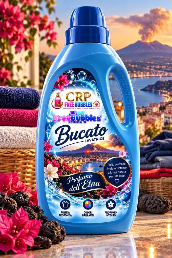 Flacone di Bucato Lavatrice Profumo dell'Etna della linea Free Bubbles