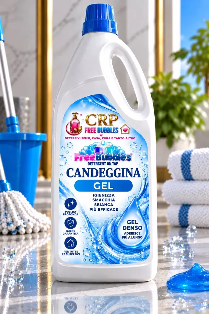 Flacone di Candeggina Gel della linea Free Bubbles