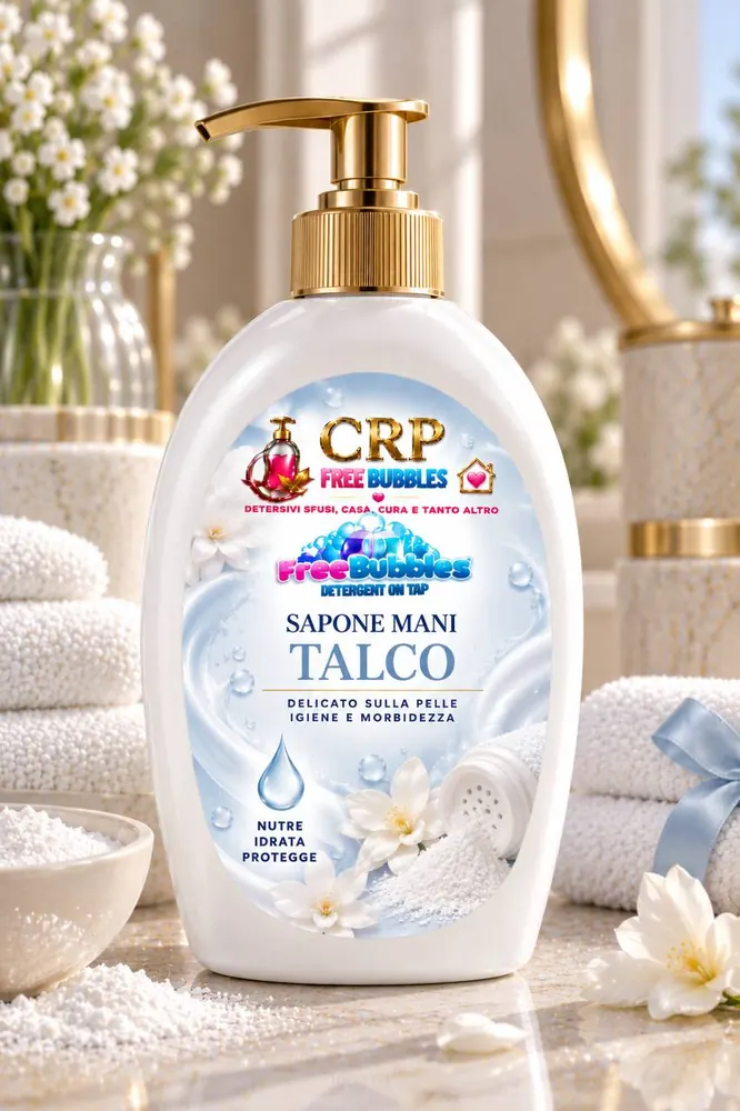 Dispenser di Sapone Mani Talco della linea Free Bubbles