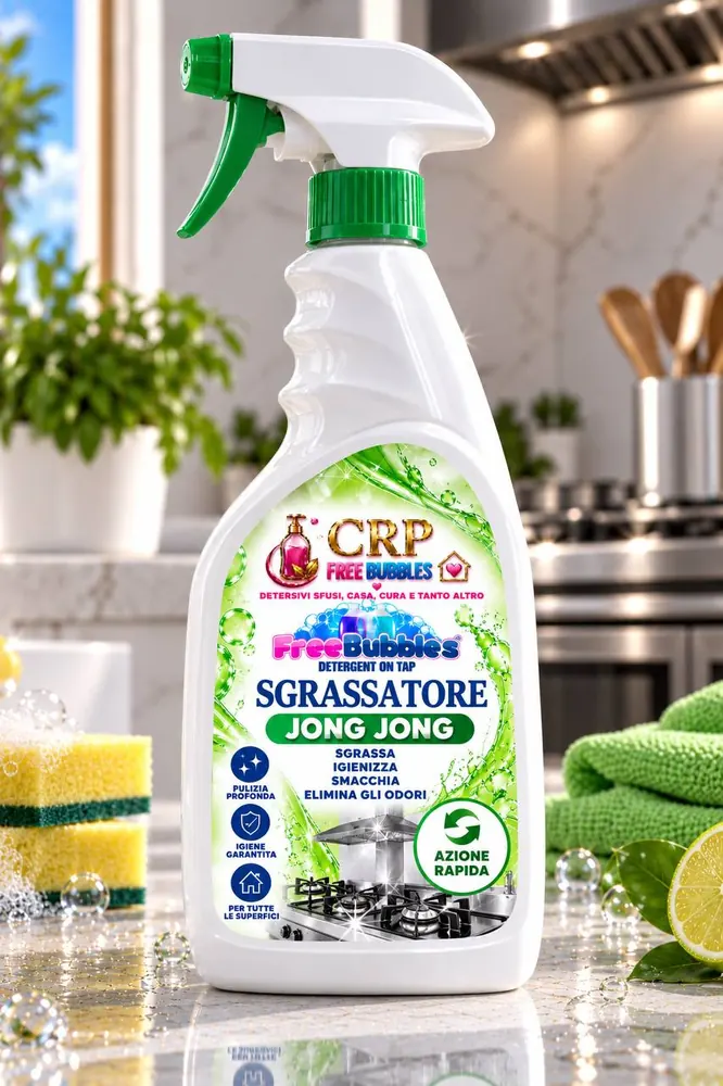 Flacone di Sgrassatore Jong Jong della linea Free Bubbles